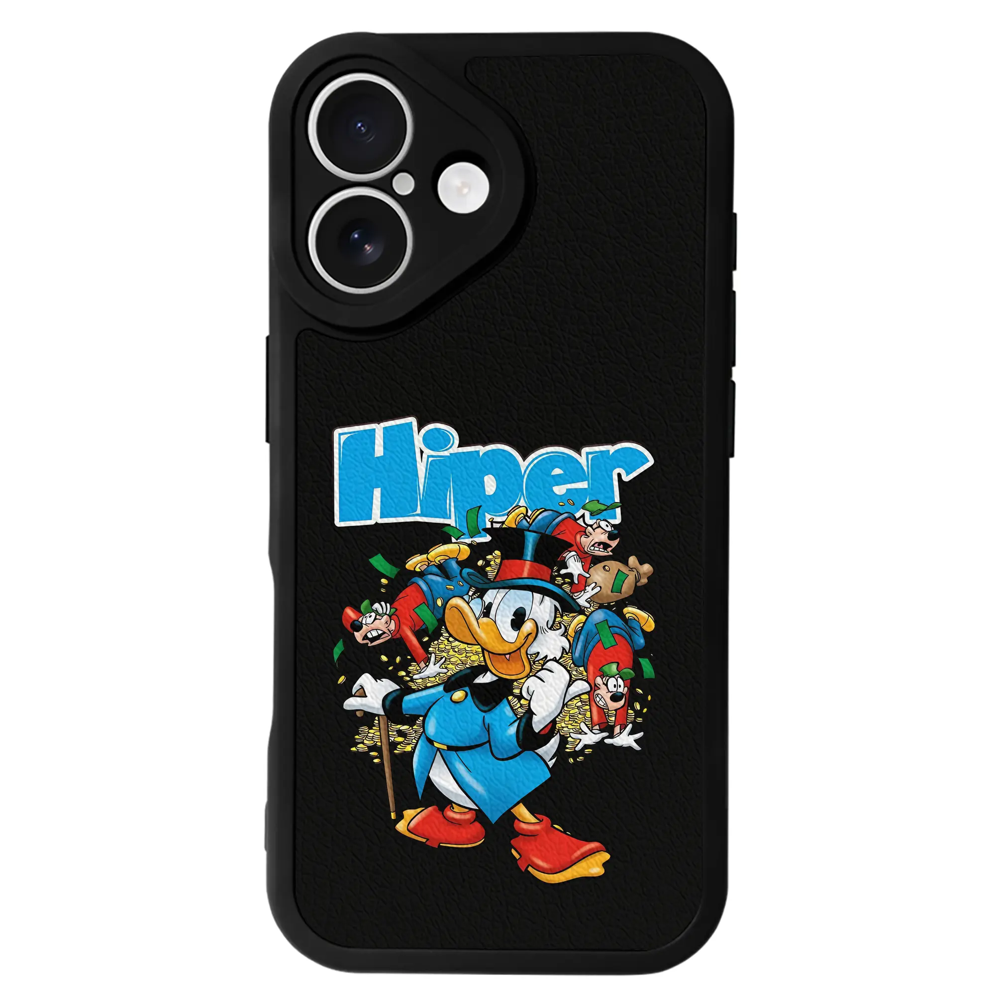 ミッキーマウス（Mickey Mouse） グッズ ドナルドダック（Donald Duck） - IPhone 16シリーズ対応 ・ シリコンスマホケース ・ レザー調 ・ 高精度フィット ・ 耐衝撃 ・ ワイヤレス充電対応 ・ 精密カット